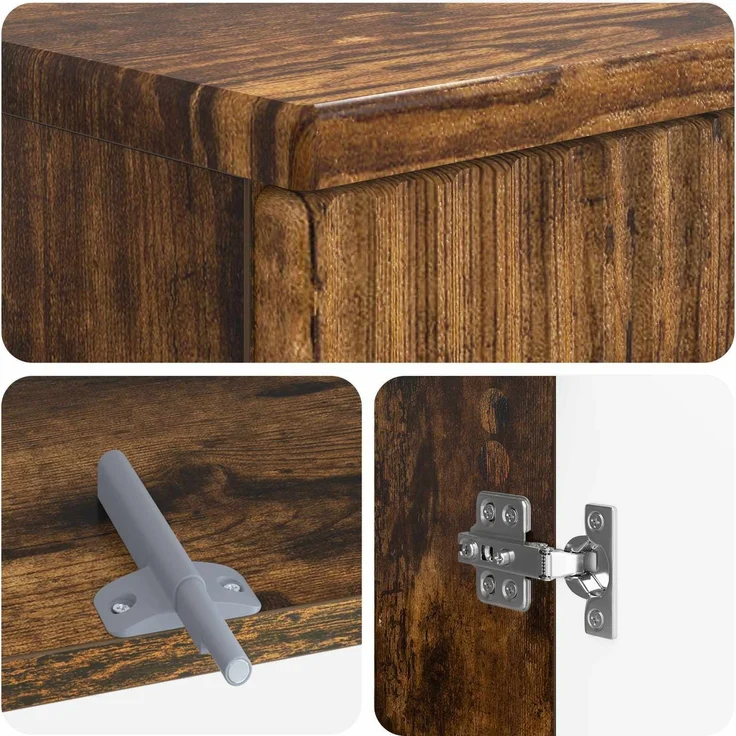 vidaXL 2-teiliges Badezimmer Schrank Set ARNHEM Raucheiche 3417608 – Bild 6
