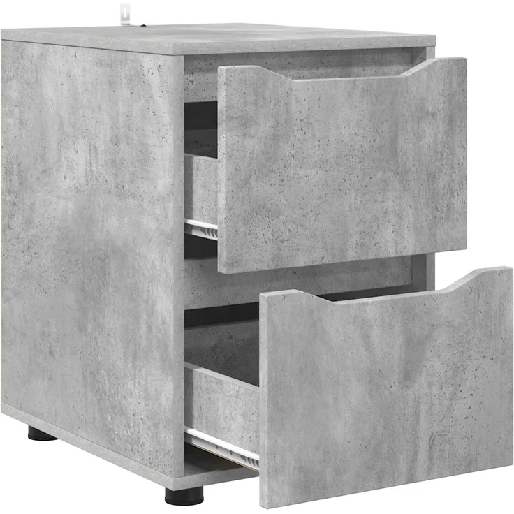 vidaXL Aufbewahrungsschrank 40 x 48 x 57 cm Holzwerkstoff Betongrau 888840 – Bild 5
