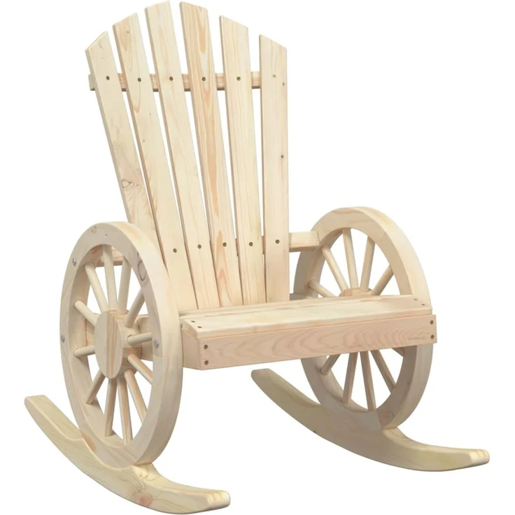 vidaXL Adirondack-Schaukelstuhl Massivholz Tanne 365093 – Bild 2
