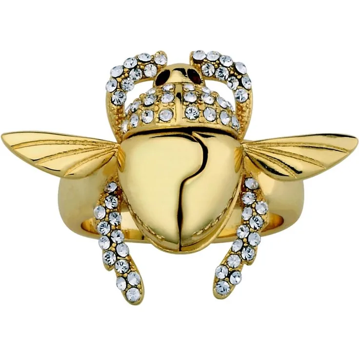Goebel Aladdin Gold Scarabäus Ring, Disney, Käfer Ring, Schmuck, Gelbgold, 14 Karat, Größe 7, 12101691