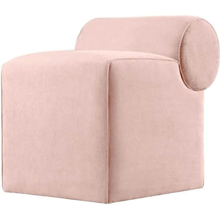 Hanah Home 'Linburg Puf - Pink' Pouffe, Rosa, 45 x 56 x 60 cm – Bild 1