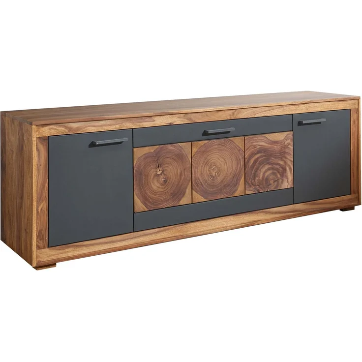 TV-Board Sheesham 178 x 46 x 62 gebeizt TURIN #07 – Bild 1