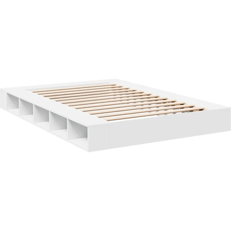 vidaXL Bettgestell Weiß 140x200 cm Holzwerkstoff 3280475 – Bild 6