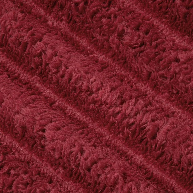 vidaXL Überwurfdecke Bordeauxrot 150 x 130 cm Fleece 42016849 – Bild 7
