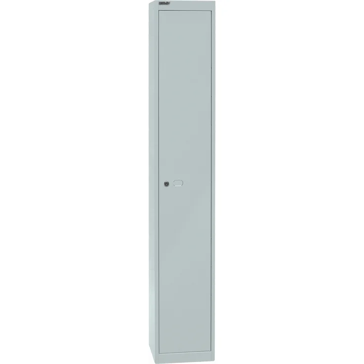 Bisley Garderobenschrank Office, 1 Abteil, 1 Fach, T 305 mm, Farbe lichtgrau – Bild 2