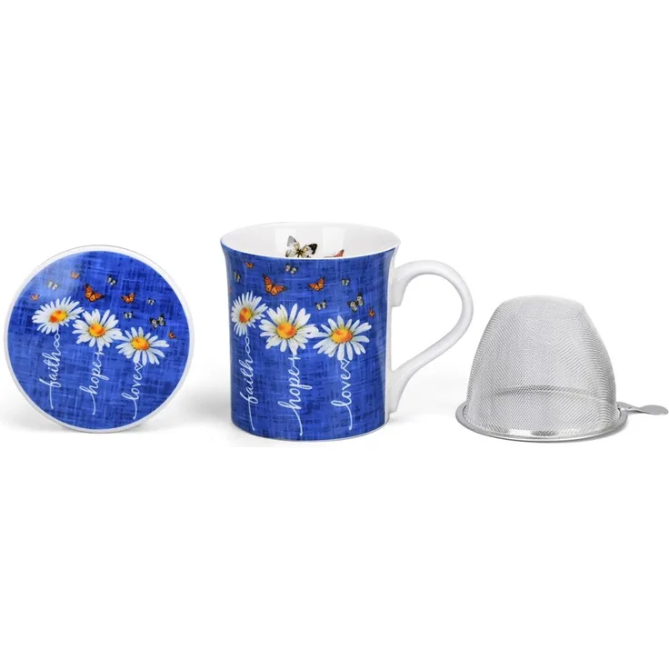 Jameson Tailor Daisy Kräuterteetasse mit Deckel und Sieb