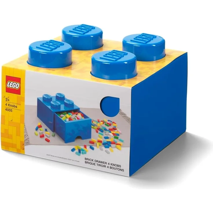 Lego 'Storage Brick 4' Aufbewahrungsbox blau mit 1 Schublade