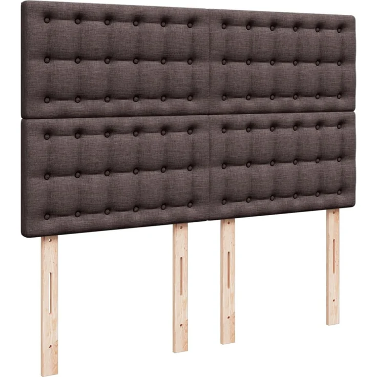 vidaXL Boxspringbett mit Matratze Dunkelbraun 140x190 cm Stoff 3293592 – Bild 9