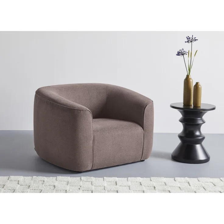 LeGer Home by Lena Gercke Sessel LYZA Relaxsessel, Loungesessel, Maße B/T/H: 113/95/71 cm, organische Form, mit Wellenunterfederung, gemütlich und modern