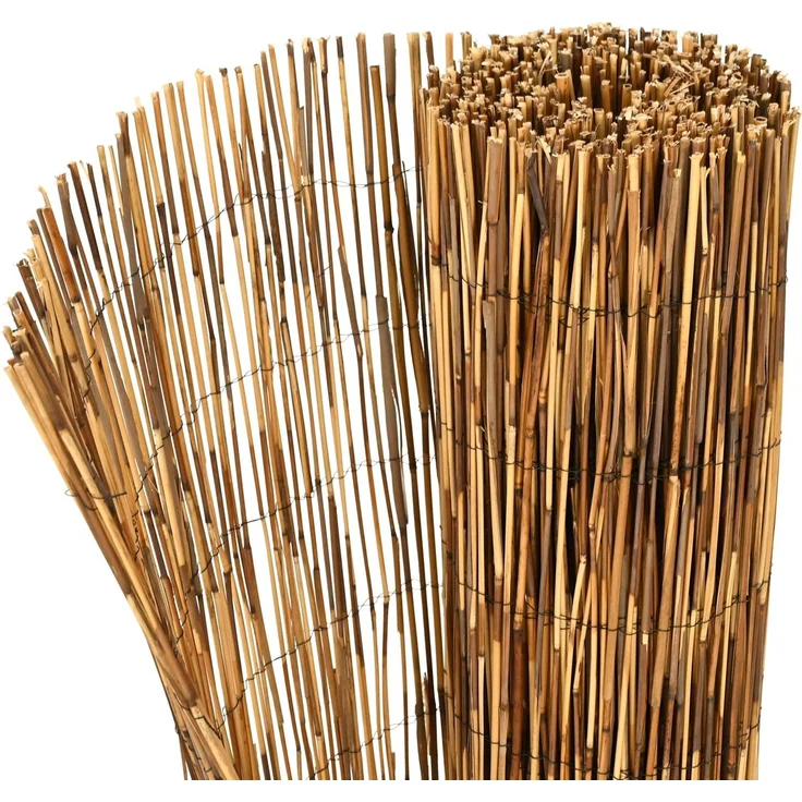 vidaXL Gartenzaun 1000 x 90 cm Schilf Kohlenstoff 42031267 – Bild 6