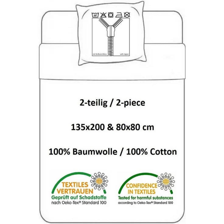 Marvel Avengers Bettwäsche Kinderbettwäsche AV2458742 135x200 cm + 80x80 cm – Bild 3