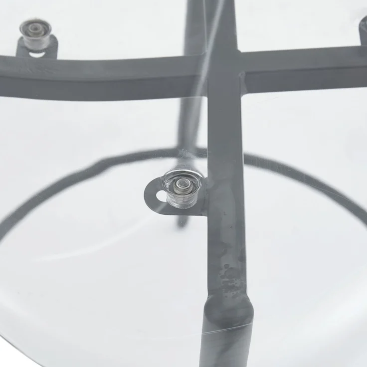 2er-Set transparenter Barhocker mit Schwebendesign – ideal für europäische Küchen. Schwarze Metallbeine passen perfekt zum modernen Luxus-Minimalismus.--Schwarz--102x48.5x48.5cm--YOUDENOVA – Bild 8
