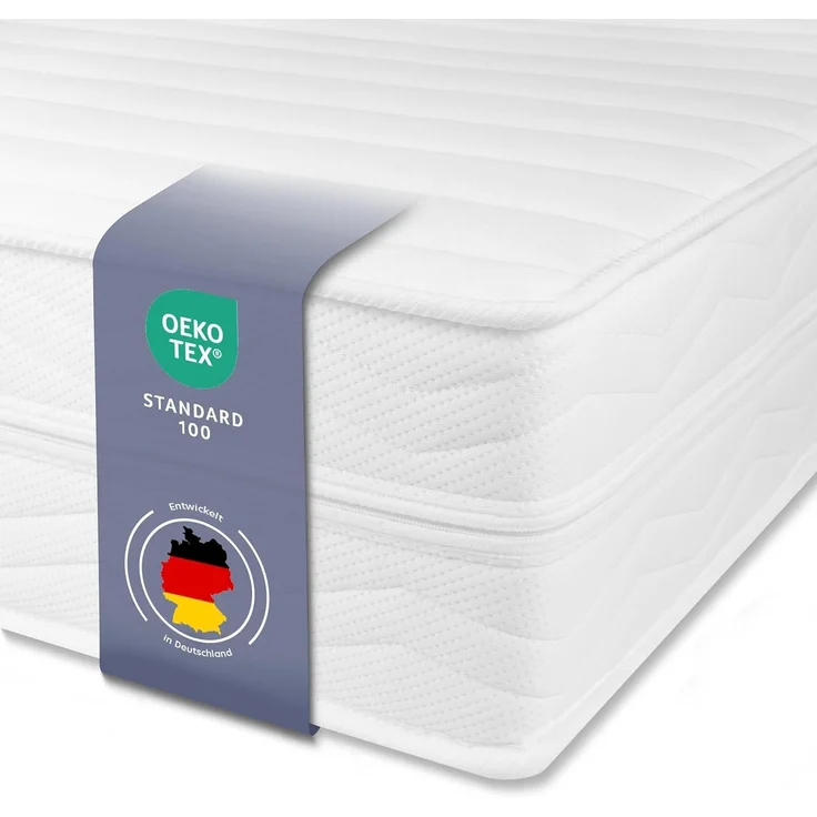 Träumegut24 AquaFlex® ergonomische 7-Zonen Kaltschaummatratze, Öko-Tex Zertifiziert, Höhe 16 cm, 120x200 cm, H2 / H3 – Bild 1