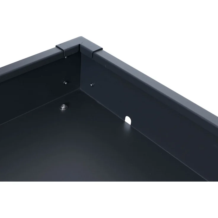Mendler 'HWC-P41' Mähroboter-Garage mit Pflanzkasten, Edelstahl, 40x60x70 cm, Anthrazit – Bild 5