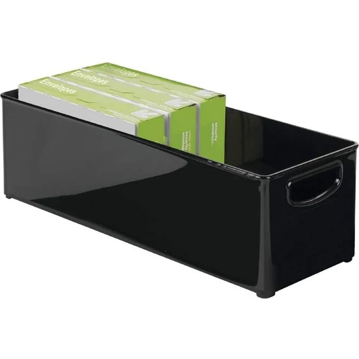 mDesign Schreibtisch Organizer Aufbewahrung Ablagesystem Griffe 8er-Set Schwarz – Bild 8