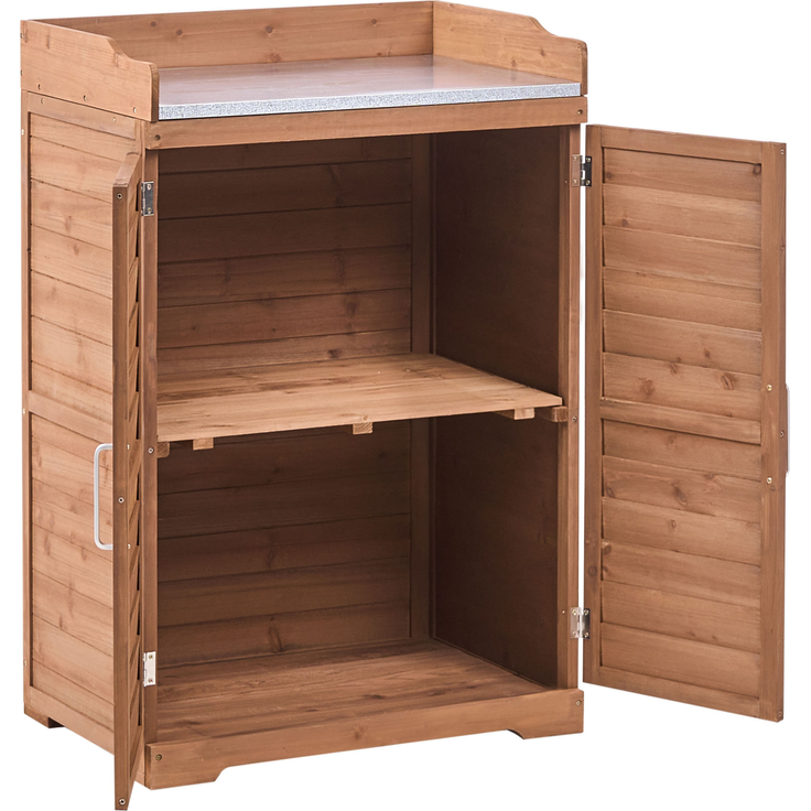 Pflanztisch TEREVILLE Tannenholz 67 cm 45 cm Braun – Bild 4