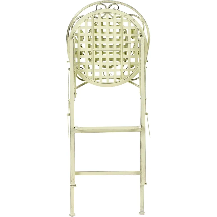 Beliani 'BIVIO' Garten-Barhocker, 2er Set, klappbar, Metall Hellgrün – Bild 7