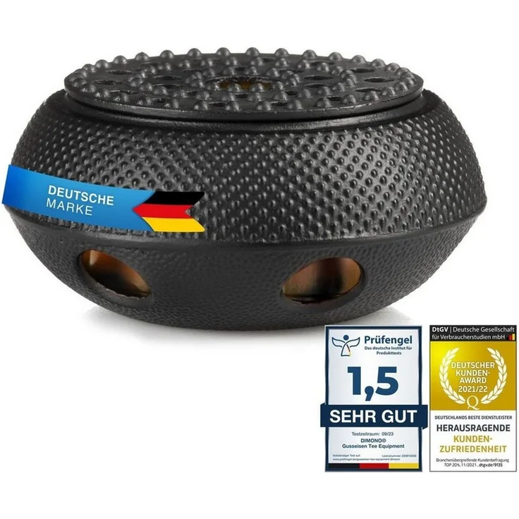 Dimono Teekanne Gusseisen Teebecher Teetassen, (Traditionelles Tee-Set), Emaille – Bild 3