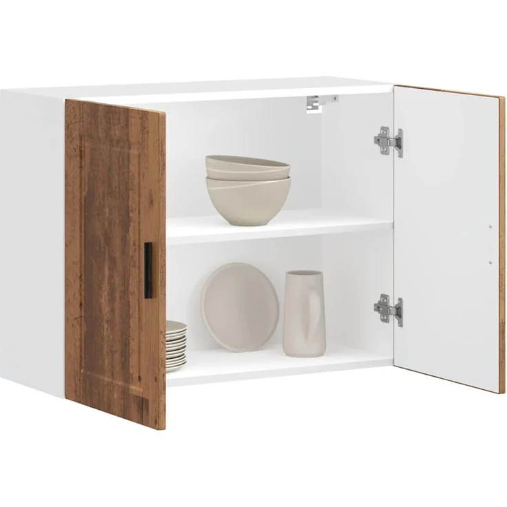 vidaXL Küchen-Hängeschrank Porto Altholz-Optik Holzwerkstoff 854075 – Bild 1
