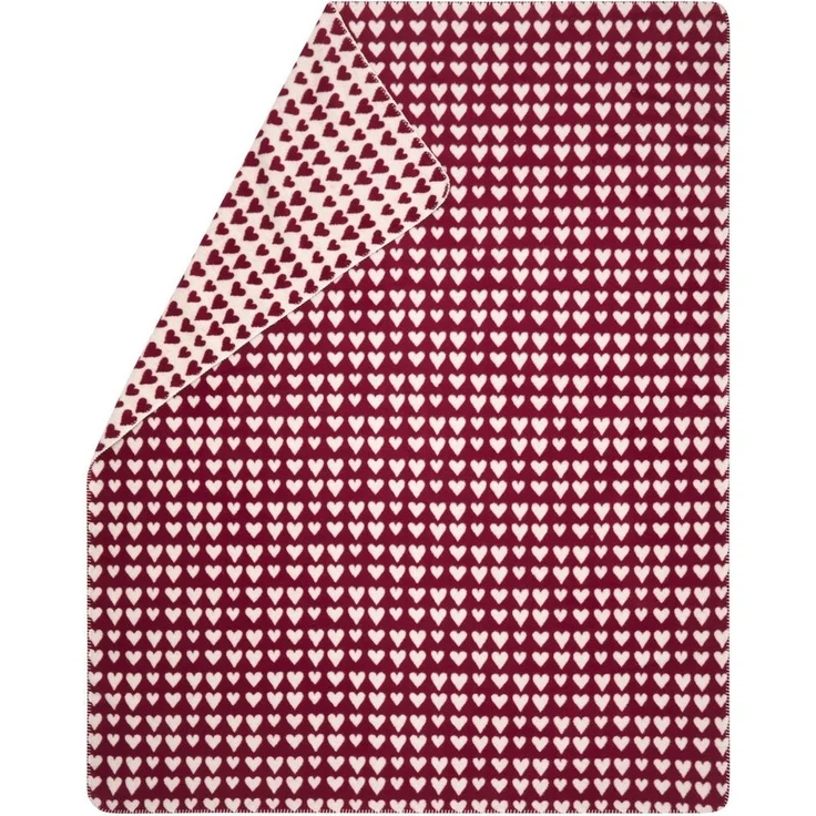 Wohndecke Kurzflor Savona 'Herzen' 150 x 200 cm, DAVID FUSSENEGGER – Bild 1