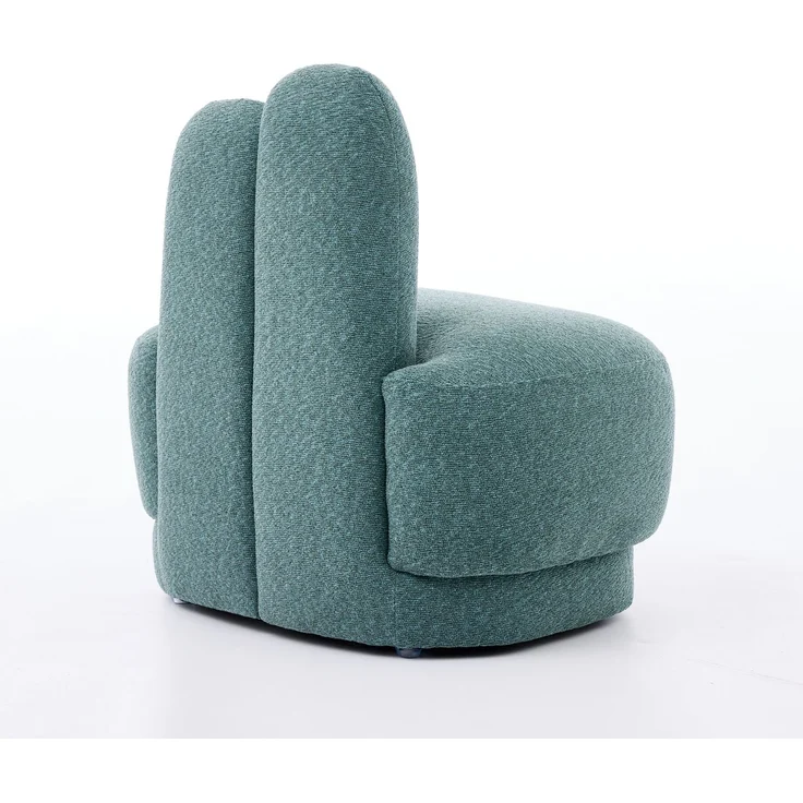 Kuscheliger Bunny-Ear- Stoff-Ottoman-fix gepolsterter Hocker mit niedlichen Ohren, ohne Stauraum, nicht abnehmbar--Grün--54x41.5x54cm--YOUDENOVA – Bild 9