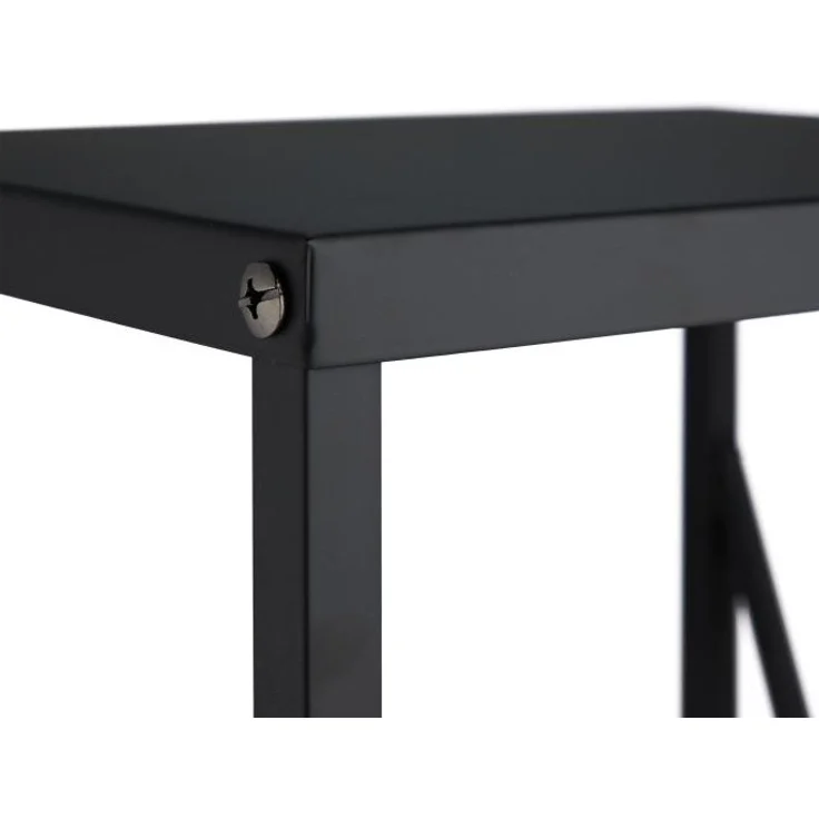 Schwarzes Kaminholzregal aus Stahl 10037807 – Bild 7