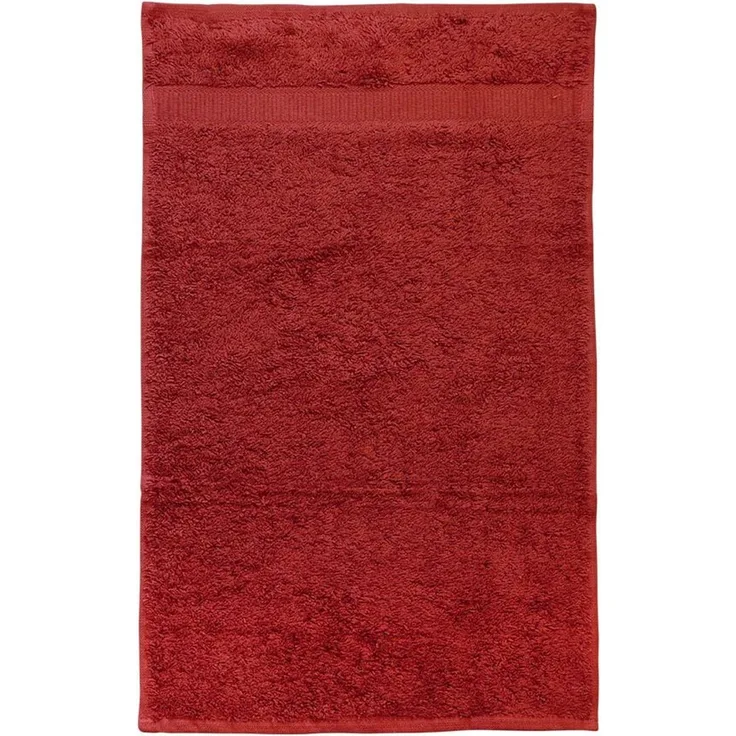 Cotonea Bio-Baumwolle Handtücher | Gästetuch 30x50 cm | rot