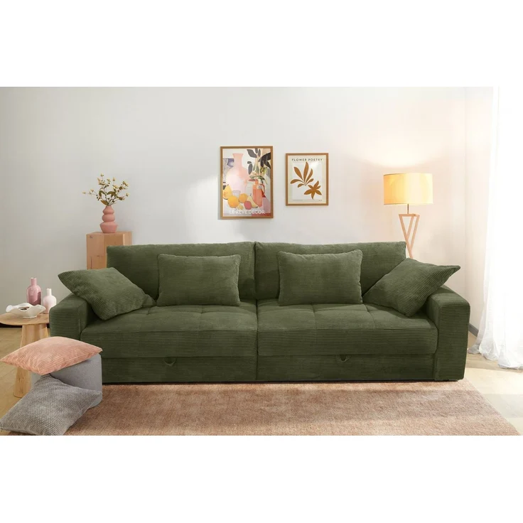 Jockenhöfer Gruppe Big-Sofa Space XL, B: 284 cm, Mega-Sofa mit Bettkasten & 4 Zierkissen – Bild 5