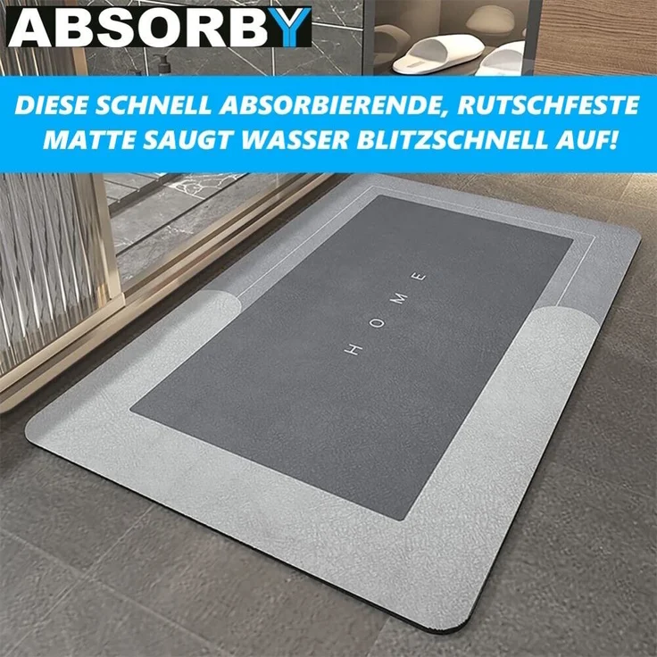 MAVURA Duschmatte ABSORBY Super absorbierende Badematte Bodenmatte Duschvorleger, Badvorleger Badezimmer Badteppich Duschvorlage rutschfest – Bild 2