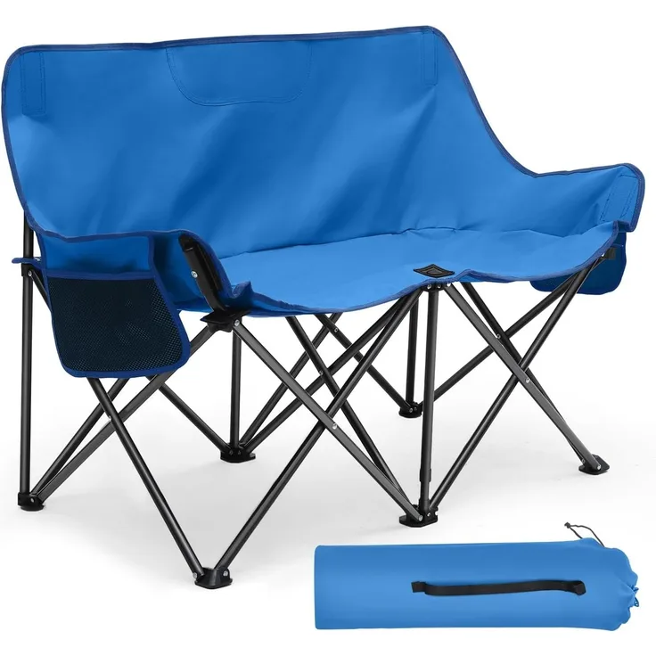 Sunula Klappbares Campingsofa für 2 Personen, Blau