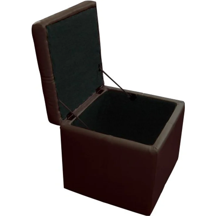 Menzzo Panky Sitzbank mit Stauraum, zeitgenössisch + 2 Hocker, Holz, 85°x°44°x°45°cm braun – Bild 2