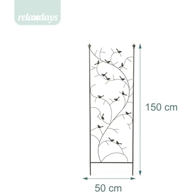 Rankgitter Vogeldesign braun 10053234 – Bild 4