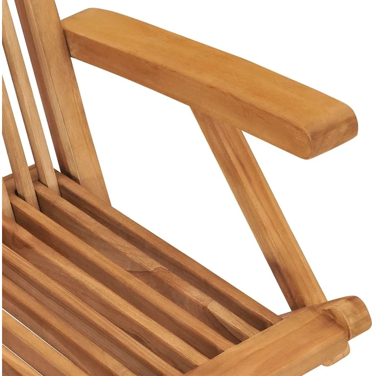 vidaXL Klappbare Gartenstühle 8 Stk. Massivholz Teak 3096595 – Bild 6