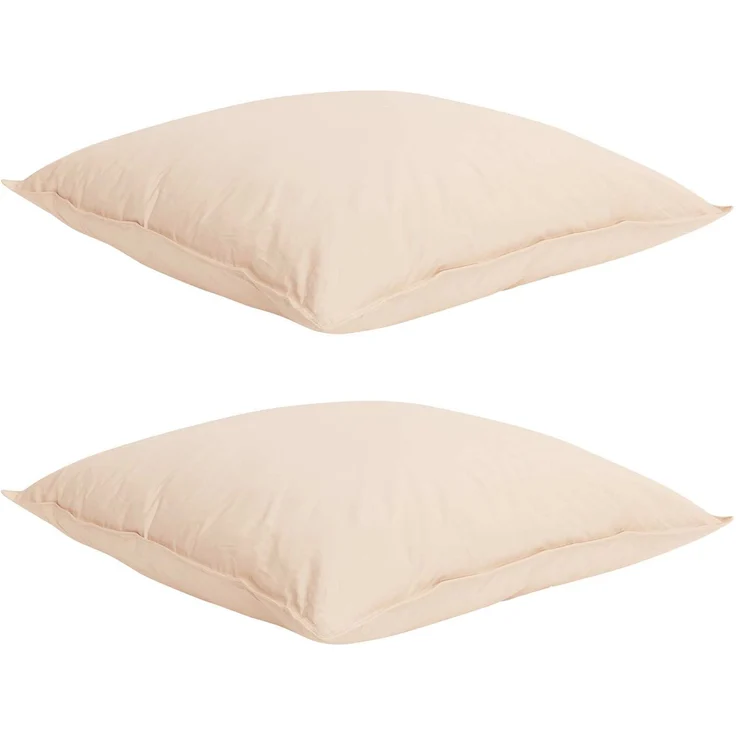 vidaXL Bettwäsche-Set 2 stk. 200 x 200 cm 250 g/m² Natur-Kapok Beige 3431736 – Bild 4