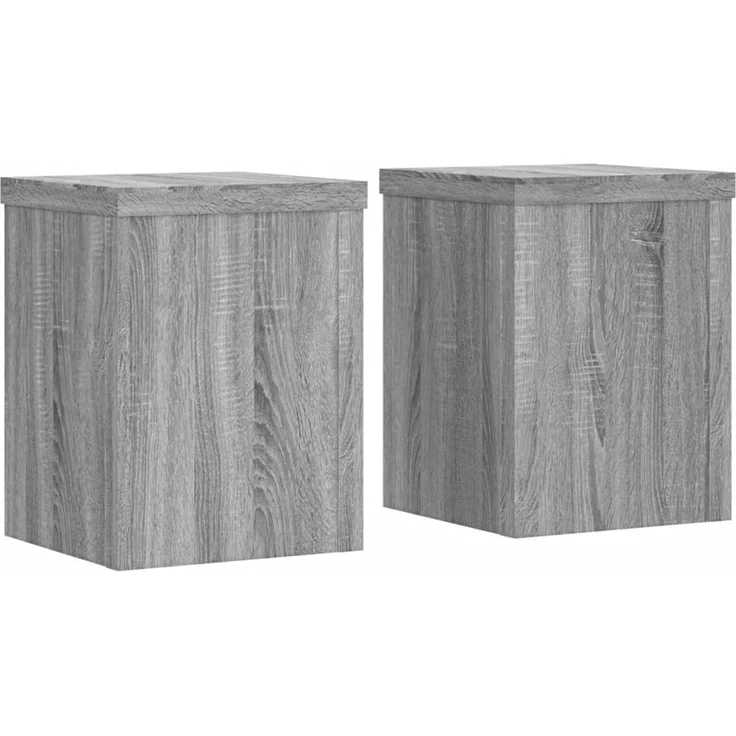 vidaXL Pflanzenständer 2 Stk. Grau Sonoma 15x15x20 cm Holzwerkstoff 852893 – Bild 2