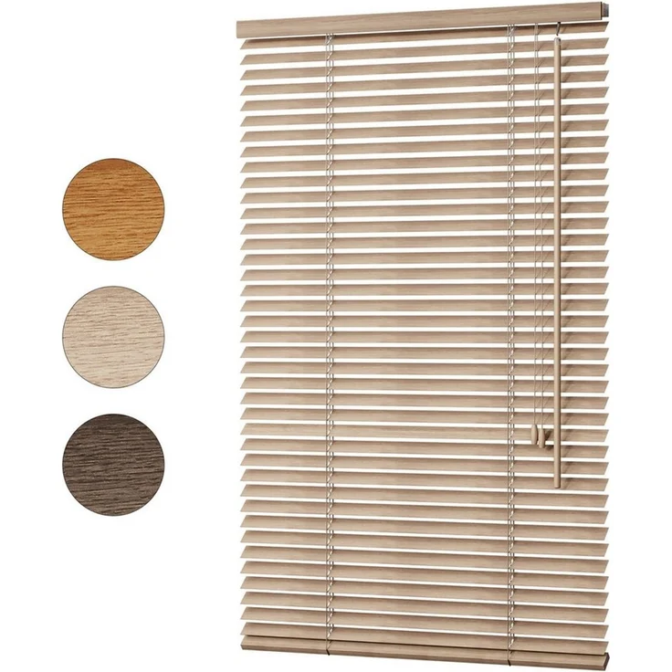 Sekey Jalousie Jalousie Klemmfix ohne Bohren Holzjalousie Holz Rollo Plissee Echtholz, Lamelle 35mm Montage mit Bohren oder ohne Bohren möglich für Fenster – Bild 5