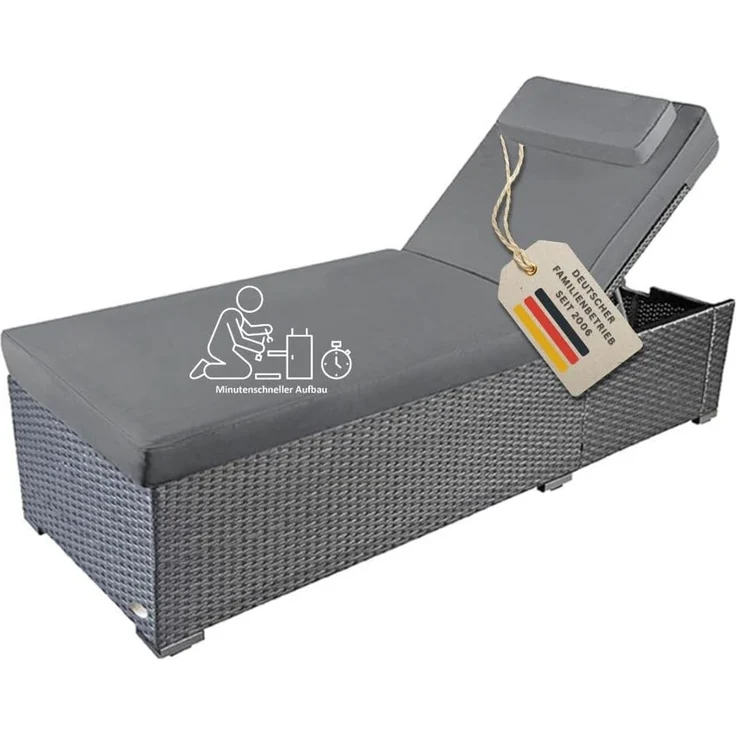 RS Trade Gartenliege Sonnenliege Verona High – Bild 1