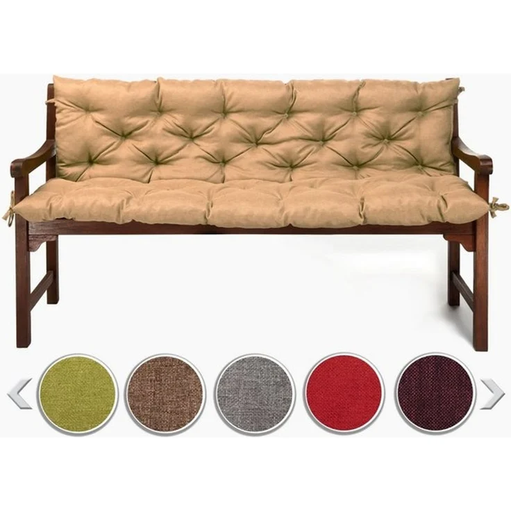 sunnypillow Bankauflage Bankauflage Stuhlkissen viele Farben und Größen zur Auswahl, 120x50x50cm sandfarben – Bild 4