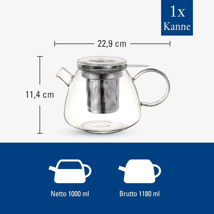 Villeroy & Boch Artesano H&C Teekanne mit Sieb 1 l – Bild 4
