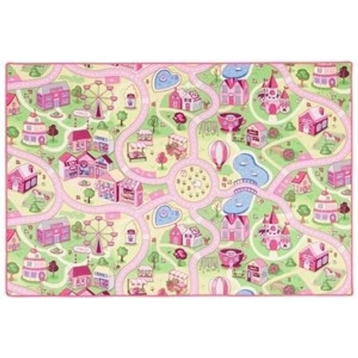 Snapstyle Kinderteppich Kinder Spiel Teppich Girls Village, Rechteckig, Höhe: 4 mm – Bild 6