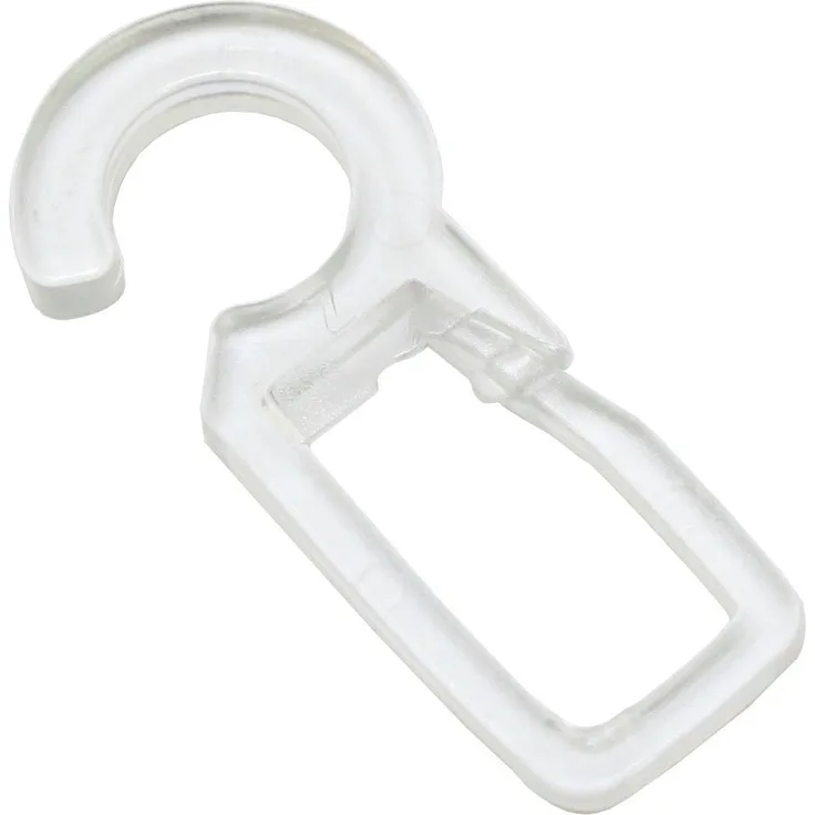 GARDINIA Faltenclip Gardinenhaken Kunststoff, (10-St), Zubehör Vitragestangen/Caféhausstangen