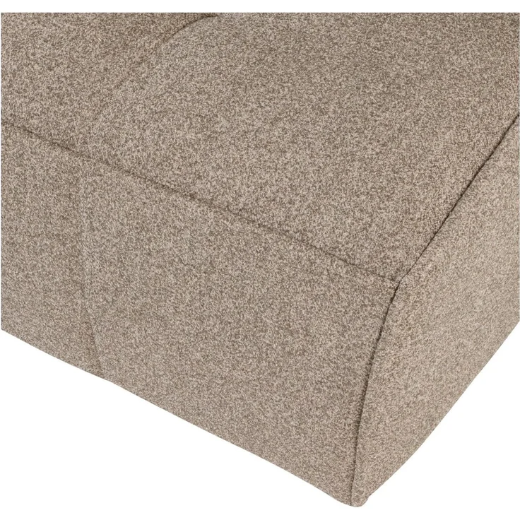 3-Sitzer Sofa Cluster - Bouclé-Stoff Khaki Braun – Bild 4