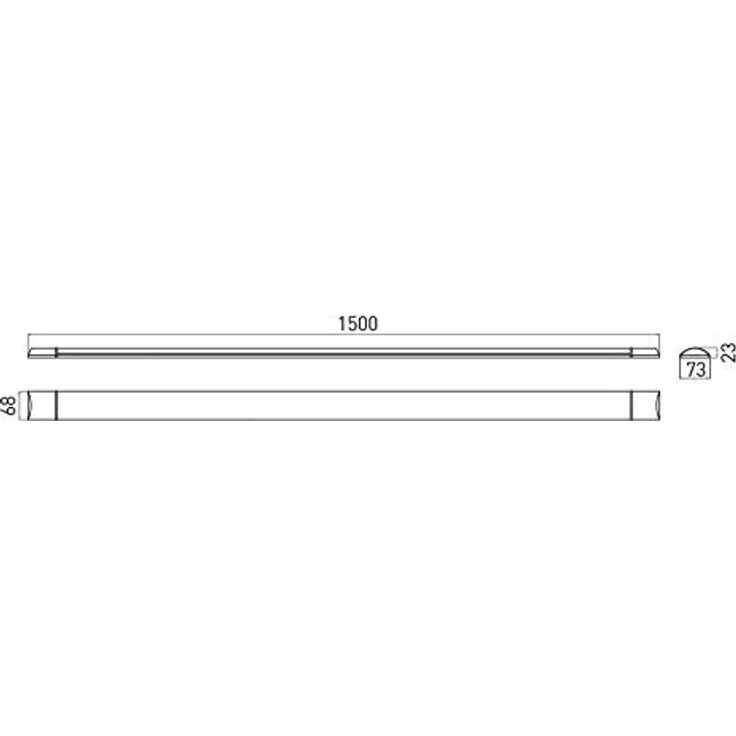GTV lighting Aufputz-LED-Leuchte ASPEN 50W, 4500lm, IP40, IK08, Abstrahlwinkel 120° für öffentliche Räume – Bild 2