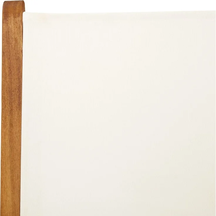 vidaXL Gartenstuhl Verstellbar 6 Stk. Cremeweiß Stoff und Massivholz 3214539 – Bild 8