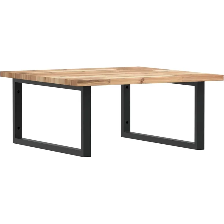 vidaXL Waschbeckenregal Wandmontage Stahl und Akazienholz 3302873