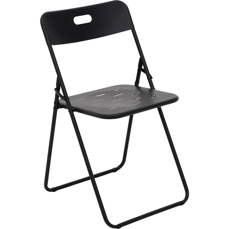 Dreiteiliges, faltbares Bistro-Set für den Außenbereich, E-Beschichtung, 2 Stühle und 1 Tisch, wetterfest, für Terrasse und Garten, Schwarz, 104 x 62 x 13,5 cm, YOUDENOVA – Bild 3