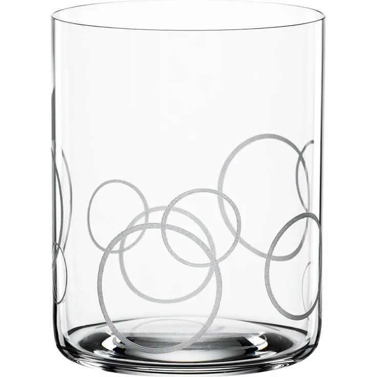 Spiegelau Whiskybecher Set Signature Drinks Circles 2-tlg, Kristallglas, 430 ml, 4035266
