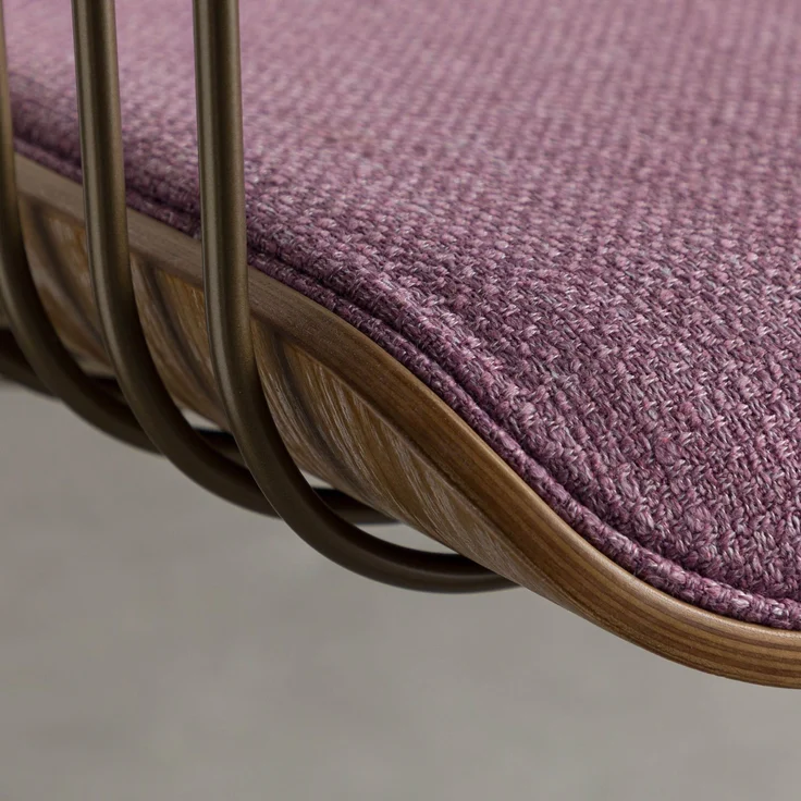 Polsterstuhl 51 x 53 x 78 violett JANINA #01 – Bild 6