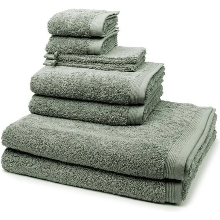 Möve Superwuschel 8 tlg. Frottier-Set - 2 X Handtuch (50 X 100cm), 2 X Duschtuch (80 X 150cm), 2 X Gästetuch (30 X 50cm), 2 X Waschhandschuh (15 X 20cm) - 520 g/m2 - Tea