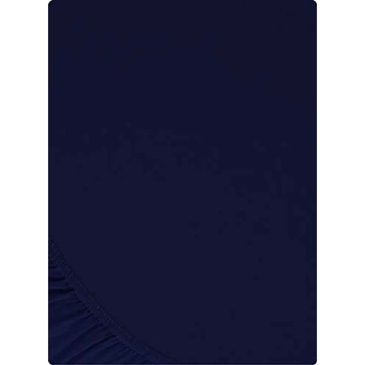 Buymax® Spannbettlaken 100x200 cm Baumwolle 100% Spannbetttuch Bettlaken Jersey, Matratzenhöhe bis 25 cm, Farbe Marineblau – Bild 10